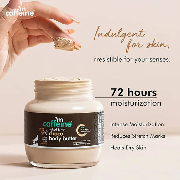 mCaffeine Naked & Rich Choco Body Butter - 250 gm