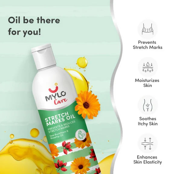 Mylo Care Stretch Marks Oil - with Sea Buckthorn - 100 ml