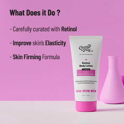Chemist At Play Retinol Anti-Aging Body Lotion + Exfoliating Body Scrub Combo - combo