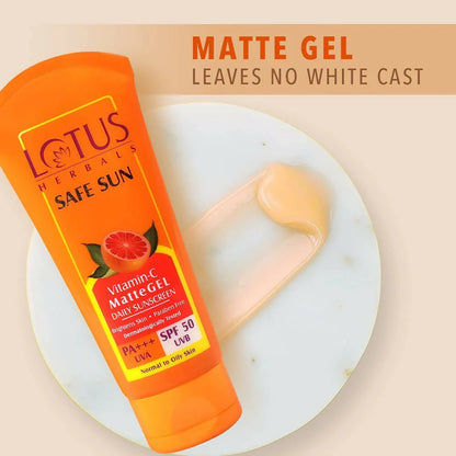 Lotus Herbals Safe Sun Vitamin C Matte Gel Daily Sunscreen