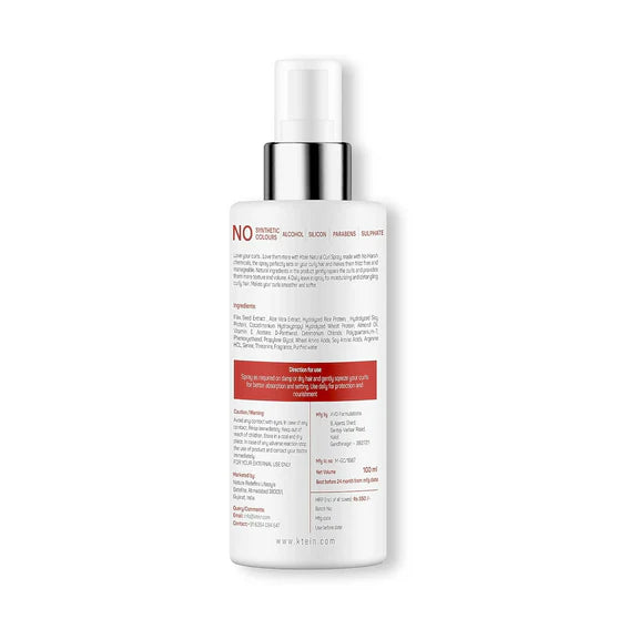 Ktein Natural Curl Defining Spray - 100 ml