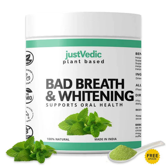 Just Vedic Bad Breath & Whitening Drink Mix - 200 gm